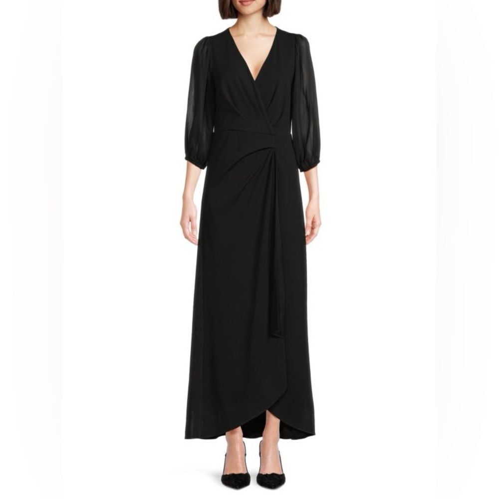 DKNY‎ Surplice Neckline Maxi Dress